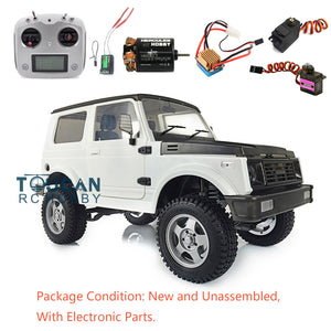 Capo 1/6 Climbing Off-Road Crawler SIXER1 Samurai Car DIY Model ESC 45T Brush Motor Servo FS I6S Radio Without Battery