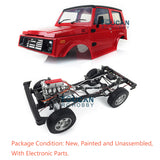 1/6 Capo Race Climbing Crawler SIXER1 Samurai Red Painted RC Car DIY Model ESC 45T Brush Motor Servo FS I6S Radio