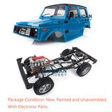 1/6 RC Capo Race Climbing Crawler SIXER1 Samurai Blue Painted Car DIY Model ESC 45T Brush Motor Servo FS I6S Radio