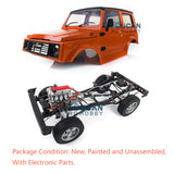 1/6 Capo Race Climbing Crawler SIXER1 Samurai Orange Painted RC Car DIY Model ESC 45T Brush Motor Servo FS I6S Radio