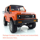 1/6 Capo Race Climbing Crawler SIXER1 Samurai Orange Painted RC Car DIY Model ESC 45T Brush Motor Servo FS I6S Radio