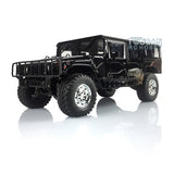 1/10 HG RC 4*4 U.S. Black Vehicle Civilian P415 RC Car Model Servo ESC Motor Radio W/O Battery Charger Light Sound System