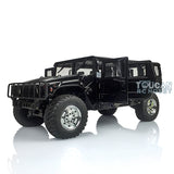 1/10 HG RC 4*4 U.S. Black Vehicle Civilian P415 RC Car Model Servo ESC Motor Radio W/O Battery Charger Light Sound System