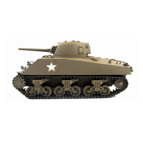 Mato 100% Metal 1/16 Scale Army Green M4A3 Sherman BB Ver RTR RC Tank 1230 Remote Control Model Transmitter Battery