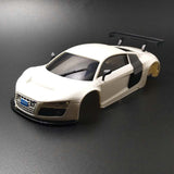 AUDI R8 Plastic PVC Body Shell For DIY 1/28 RC Cars MINID Remote Control Toys RWD 4WD AWD Racing Drift Vehicles Model