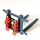 Metal Fork Quick Move Mount Accessories For 1/14 Scale Remote Control Hydraulic Loader JDM-88 RC Truck Vehicle MODEL