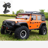 1/10 YIKONG 4WD YK4102 4*4 Orange Crawler Car RC Model ESC Motor Servo Light System RC Controller & Receiver W/O Battery