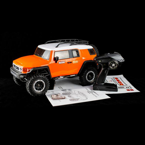 YIKONG RC 4*4 Crawler Car Assembled Orange 1/10 4WD YK4103 FJ CRUISER RC Model ESC Motor Servo Light System W/O Sound Battery