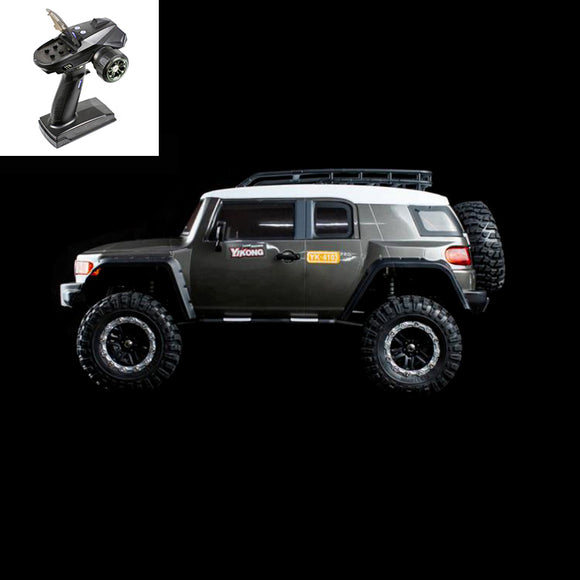 1/10 YIKONG RC 4*4 Crawler Car Bright Grey Assembled 4WD YK4103 FJ CRUISER RC Model ESC Motor Servo Light System W/O Sound Battery