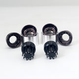 JDM 1Pair Metal Rear Double Wheel Hubs For DIY 1:14 Scale TAMIYA RC Tractor Truck Car Remote Control Model