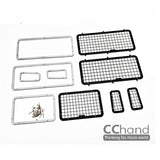 CCHand Side Small Metal Window Protective Guard Spare Part for RC Crawler Car 1/10 G2 RC4WD D90 Land Rover Radio Controlled Model