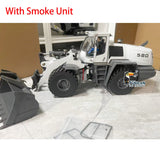 XDRC 580 Metal 1/14 RC Hydraulic Equipment Loader Remote Control Engineering Vehicle Model DIY Smoke Sound Light