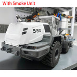 XDRC 580 Metal 1/14 RC Hydraulic Equipment Loader Remote Control Engineering Vehicle Model DIY Smoke Sound Light