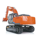 Metal 1/12 Scale RC Hydraulic Excavator Model DIM H2 ZX210 Remote Control Digger Truck W/ Motor Radio Light Sticker