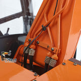 Metal 1/12 Scale RC Hydraulic Excavator Model DIM H2 ZX210 Remote Control Digger Truck W/ Motor Radio Light Sticker