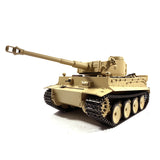 Mato Metal 1/16 Scale Yellow German Tiger I BB Shooting RTR RC Tank 1220 360 Turret Steel Driving Gearbox Battery