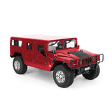 HG 1/10 RC 4*4 Red U.S. Vehicle Civilian P415 Car Radio Roof Rack Light Winch ESC Motor Servo W/O Battery Charger Light