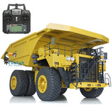 1/20 RC Metal Hydraulic Yellow Mine Truck CAT 793D Dumper Tipper Model Car I6X Radio ESC Motor Servo Light Warning Sound System