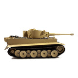 Mato 100% Metal 1/16 Scale Yellow German Tiger I BB Shooting KIT RC Tank 1220 Steel Driving Gearbox Armored Vehicle