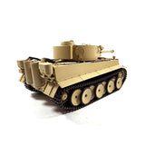 Mato 100% Metal 1/16 Scale Yellow German Tiger I BB Shooting RTR RC Tank 1220 360 Turret Steel Driving Gearbox Battery