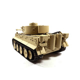 Mato Metal 1/16 Scale Yellow German Tiger I BB Shooting RTR RC Tank 1220 360 Turret Steel Driving Gearbox Battery