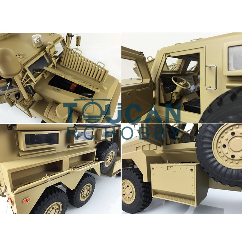 1/12 6x6 6x6RC MRAP Vehicle 16CH Radio Explosion Proof Car ESC Motor R –  toucanhobby