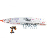 G26IP1 26CC White Fiber Glass 50KM/H Gasoline Race ARTR RC Boat Engine Radio System Remote Control Model Toys