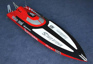 G30C 30CC Red Fiber Glass Gasoline Engine Racing ARTR RC Boat W/O Radio System Servos Remote Control Toys