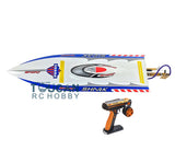 H750 Fiber Glass RC Boat Electric Racing RTR Model W/ Motor Servo ESC Battery Flysky Radio System