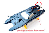 M370 Fiber Glass Catamaran Gray Electric Racing Model RC Boat PNP W/ Brushless Motor Servo ESC Remote Control Toys
