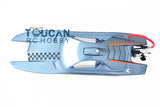 M370 Fiber Glass Catamaran Gray Electric Racing Model RC Boat PNP W/ Brushless Motor Servo ESC Remote Control Toys