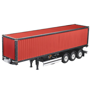 1/14 Scale Toucanrc Spare Remote Control DIY 40ft Container 3Alex Chassis KIT for Semi Tractor Trailer Truck Red Painted