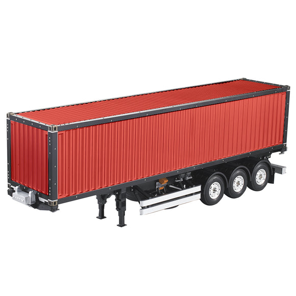 1/14 Scale Toucanrc Spare Remote Control DIY 40ft Container 3Alex Chassis KIT for Semi Tractor Trailer Truck Red Painted