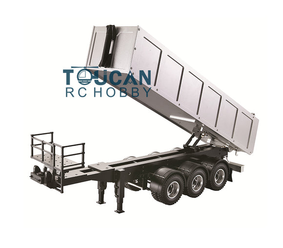 Metal Toucanrc 1/14 RC Dumper Truck Trailer for Tamiyaya Remote Control Tractor Truck Model s