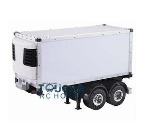 Toucanrc 20ft Reefer Semi Trailer Container for 1/14 DIY Tamiyaya RC Tractor Truck Radio Controlled Vehicles Toys s