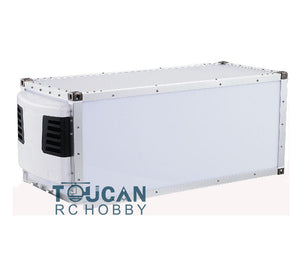 Toucanrc 20ft Reefer Container for DIY Tamiyaya 1/14 Remote Control Semi Trailer RC Tractor Truck Model Vehicles