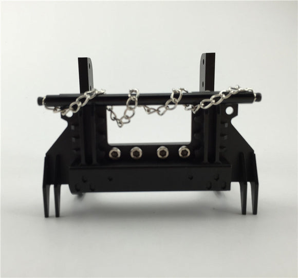 Toucanrc Metal Bumper Set Suitable for RC 1/14 TAMIYA Radio Controlled Tractor Truck R620 MAN Cars DIY Model Spare Part Black