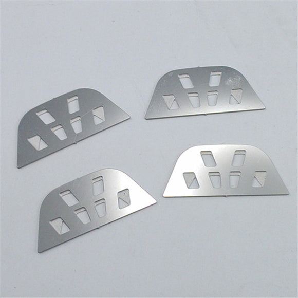 Toucanrc Spare Parts 4PC Metal Foot Plate Suitable for RC 1/14 DIY Tractor Truck Radio Controlled Dumper Cars Model DIY Cars