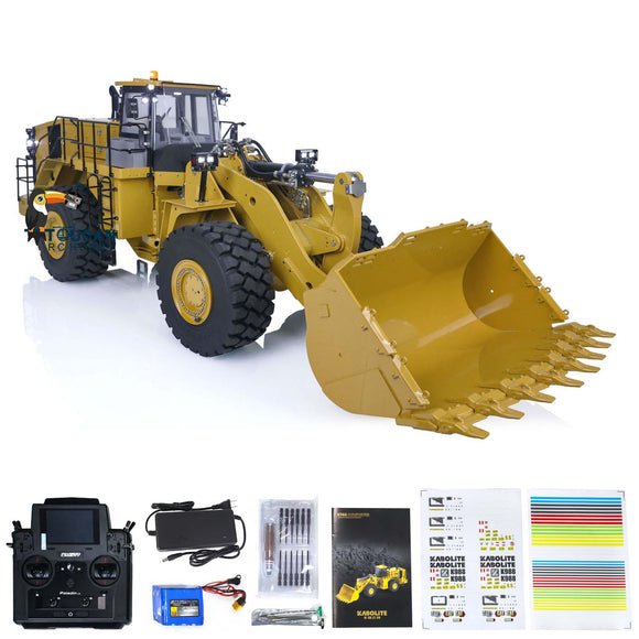 Kabolite K988 Hydraulic RC Loader 1/14 Scale KABO PL18 Lite Radio Control Truck Model W/ Light Sound Valves Bucket Battery