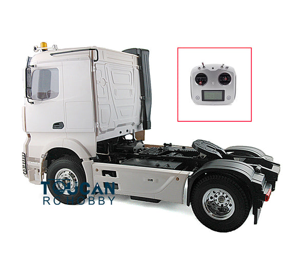 1/14 RC Vehicles Toucanrc 2Axles Remote Control Tractor Truck Radio ESC Servo Motor for Tamiyaya LESU Trailer