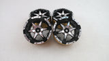 Toucanrc 1.9inch Black Emulation 1:10 Scale Metal Wheel Hub D 2 Pairs Spare Part for RC Rock Crawler Cars Model