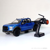 1/10 JDM RC Racing Model Car Blue F-150 Rock Crawler Model KIT-E Radio ESC Motor DIY W/O Battery Charger LED Light Sound