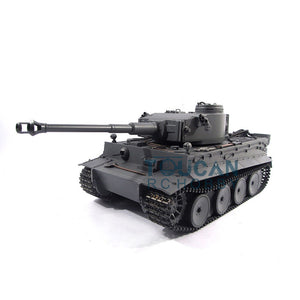 Mato Metal 1/16 Gray German Tiger I BB Shooting RTR RC Tank 1220 W/ Radio Controller 360 Turret Driving Gearbox