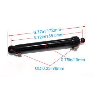 JDM Metal 172mm Hydraulic Oil Cylinder for 1:14 Scale RC Excavator LESU Dumper Tipper Truck TAMIYA Radio Control Model