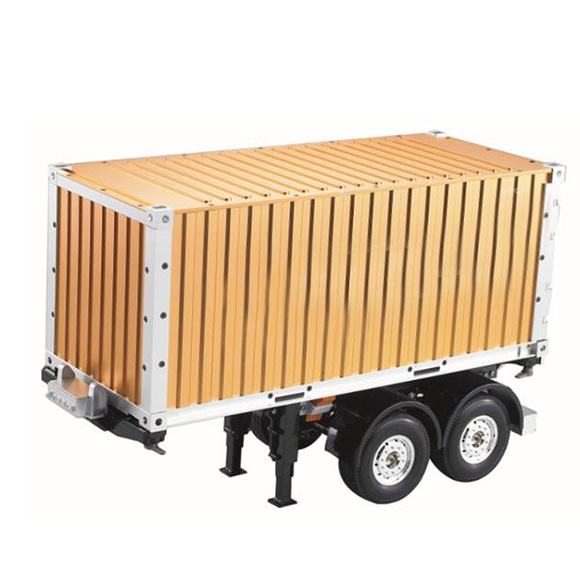 Toucanrc Semi Trailer Model Metal 20ft Container 2Axles Chassis for Tamiyaya Remote Control Tractor Truck l rl