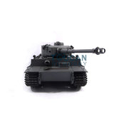 Mato 100% Metal 1/16 Scale Gray German Tiger I BB Shooting KIT RC Tank 1220 Wheels Turret Steel Driving Gearbox
