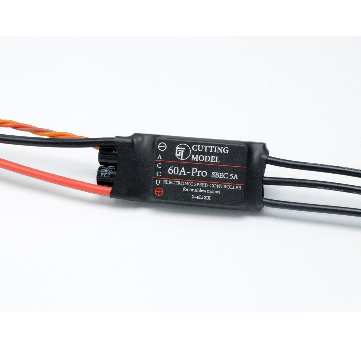 One-way 60A Brushless ESC for CUT Model 5055 5065 Pump 1/12 1/14 Scale ...