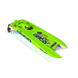 E32 Painted Green Fiber Glass Electric Racing KIT RC Boat Hull Remote Control Ship Model Do it Yourself Only for Advanced Player