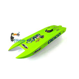 E32 Painted Green Fiber Glass Electric Racing KIT RC Boat Hull Remote Control Ship Model Do it Yourself Only for Advanced Player