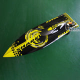 DT RC Boat Hull H750 for High Speed Electric Racing Ships Painted White Shark Radio Control Kits Model Green Black Toy DIY